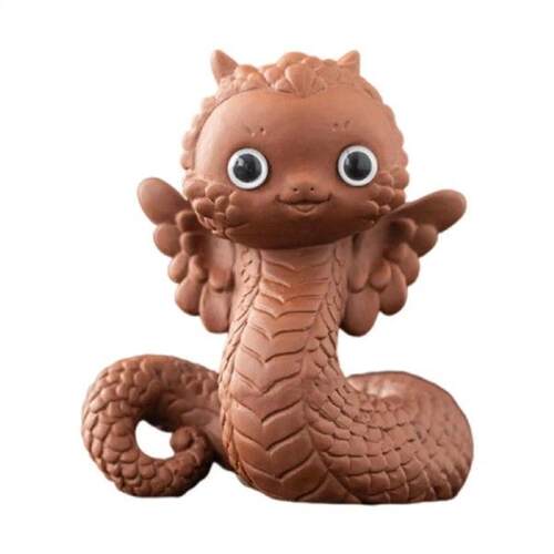 2025 Spring Festival Ceramic Snake Statue Cute Shelf