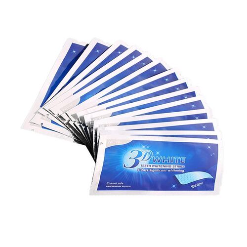 3D WHITE Teeth Whitening Stripes tooth Bleaching Tool 牙齿贴