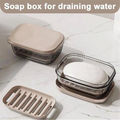 Travel Soap Case With Drainage, Leakproof Soap Holder For