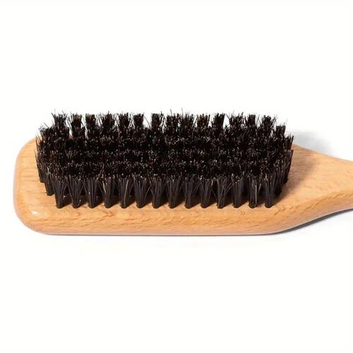 Boar Bristle Slick Back Hair Brush for Sleek tail Bun & Smoo
