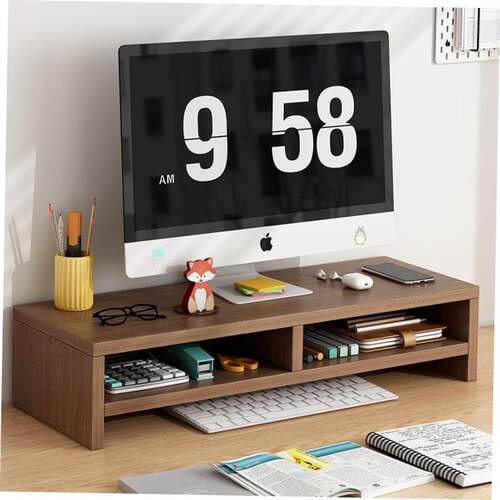 Desktop computer monitor lift stand office desktop shelf