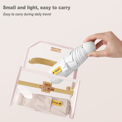 Mini Pocket Umbrella Women UV Small Umbrellas 260g Rain Wome