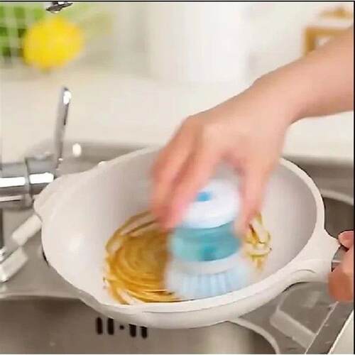Wash Pot Dish Brush Steel Ball Kitchen Dishwashing Brush