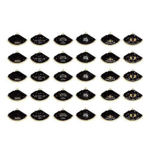 Pack Of 30 Stylish 2025 New Year Decoration Party