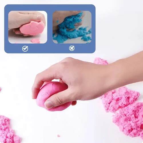 Kids Colorful Magic Sand Kit Moldable Craft Art Game Fun Par