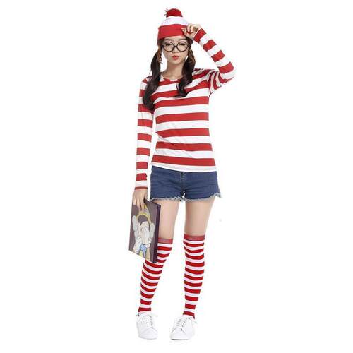 SXXL ParentChild Cartoon Where is Wally Waldo Costume Wald