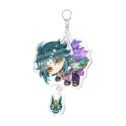 Game Genshin Impact Keychains Acrylic Figure School Bag Jewe