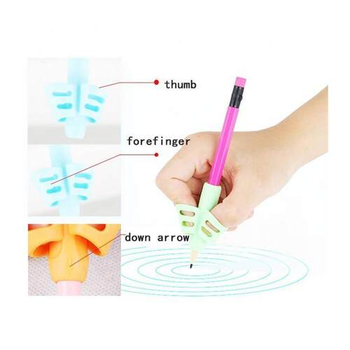 3pcs Children Writing Pencil Pen Holder Kids Learning Practi