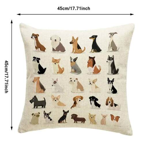 Creative Cute Dog Pillowcase Decorative Animal Cushion Cover