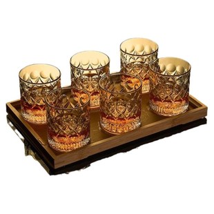 lead-free wine whiskey glass home beer glass cup set europea