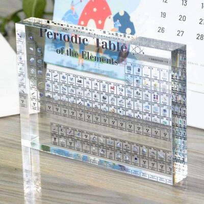 Acrylic Real Elements Periodic Table Figurines Chemistry Cha