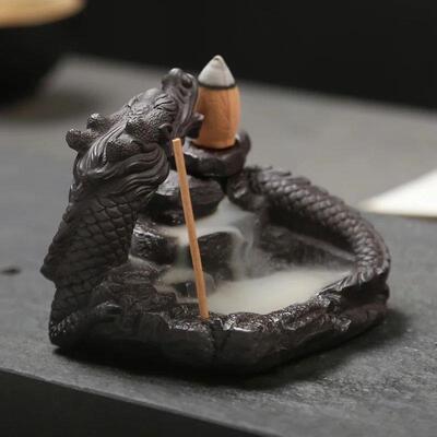 F  hot Dragon Incense Burner Smoke Backflow Best Cone Censer