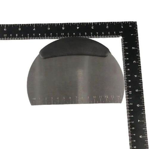 Portable Stainless Steel Half Round Scraper with Scale
