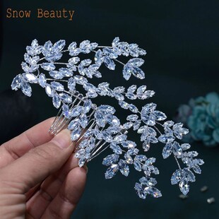 A521 Zirconia Hair Combs for Women Fashion Crystal Wedding H
