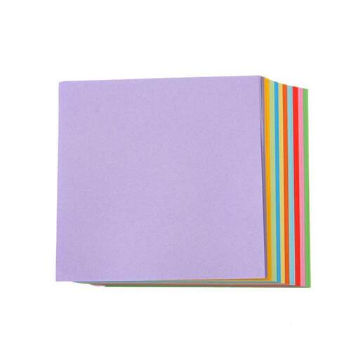 100pcs Square Origami Paper Double Sides Solid Color Folding