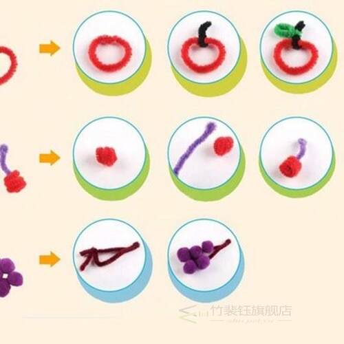 100PCS ChenIlle SteMS DIY MaterIalS PIPe Cleaner ChIlDren
