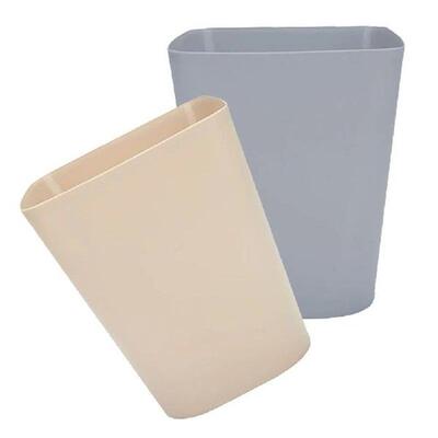 2 Pcs Simple Garbage Can Office Small Trash Cans Plastic