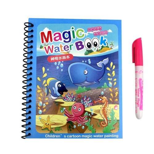 Hot Sale Reusable Magic Water Drawing Coloring Book Kids Sen