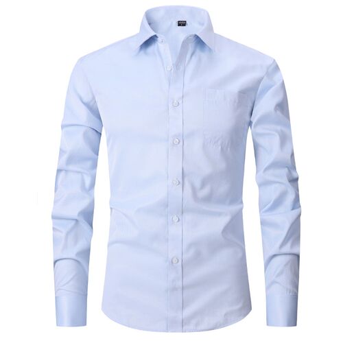 Quality  Formal Mens French Cuff Dress Shirt Men Long Sleeve