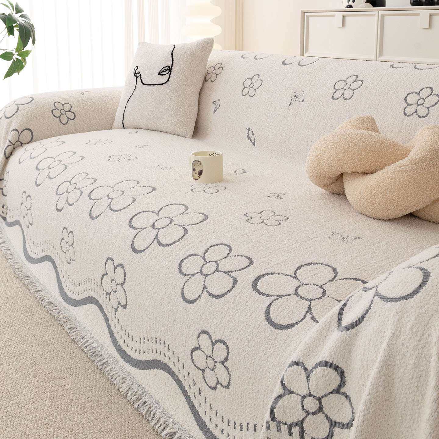 复古风加厚半边绒沙发巾2026新款防滑坐垫一整张沙发毯盖布巾,3C数码配件,其它配件,淘宝优惠券,粉丝福利购,淘宝优惠卷