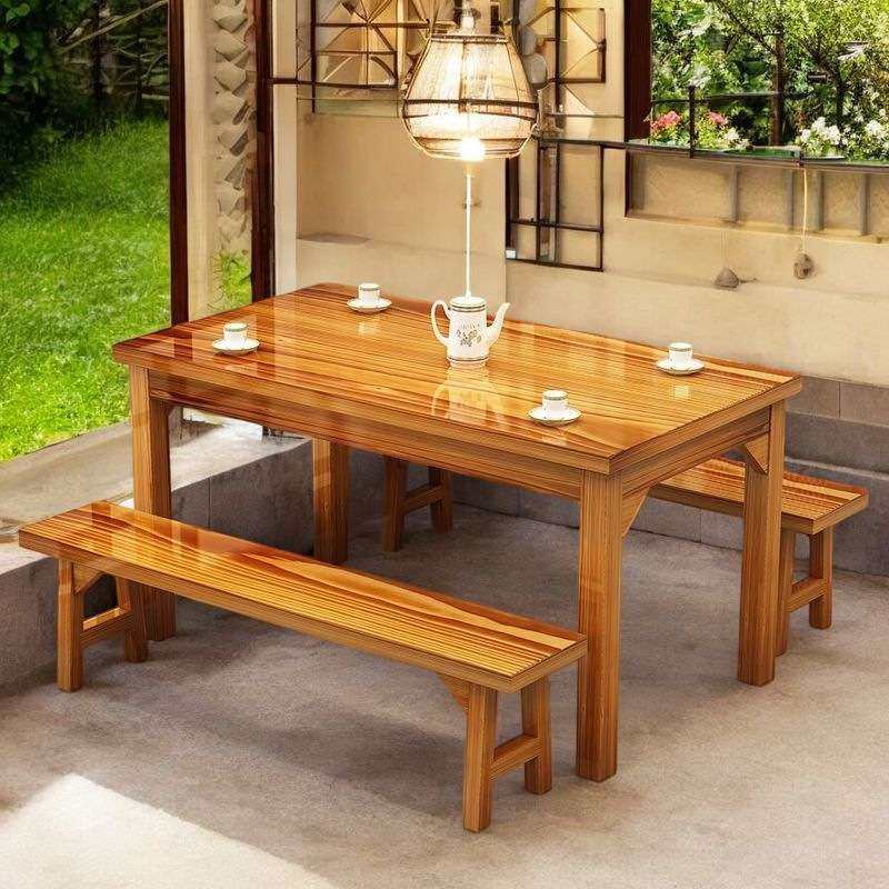 饭店桌椅组合实木快餐桌椅小吃烧烤店面馆桌椅大排档早餐馆碳化桌,3C数码配件,其它配件,淘宝优惠券,粉丝福利购,淘宝优惠卷