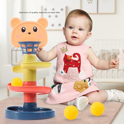 Baby Toys Rolling Ball Pile Tower Early Educational Toy For