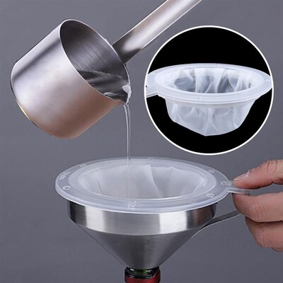 13/15cm 100-450 Mesh Nylon Filter Stainless Steel Funnel Str