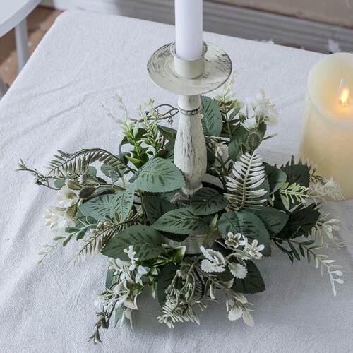 Artificial Eucalyptus Candle Wreaths Candlestick Wreath Arti
