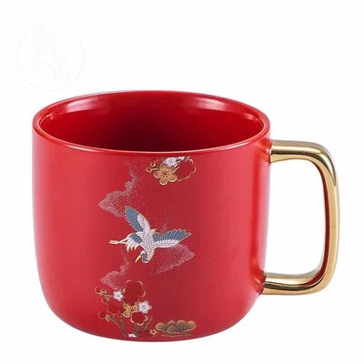 Household Mug Gift red ceramic daily wedding large capacity