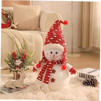 圣诞Christmas Decoration DIY Snowman Desktop stacking scene