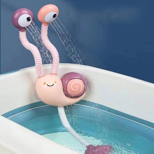 Bath Toys Water Game Snail Spraying Faucet Shower Electric W