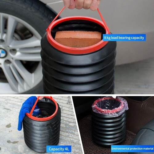 Car Trash Bin Case Storage Box Foldable trash can for water