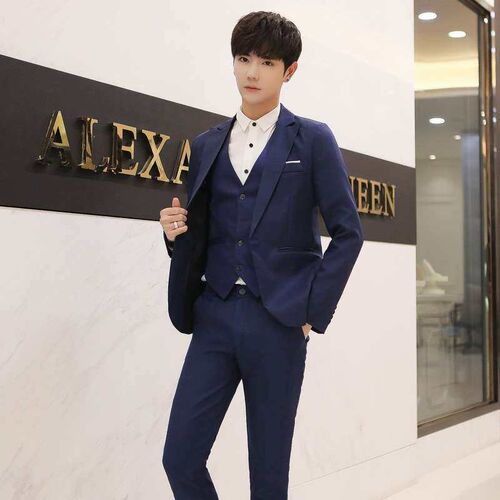 Suit Suit Mens Slim-fit Business Professional Mens Suit Fo