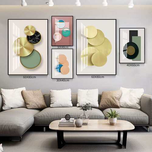 Ziyue sofa background wall decorative painting living room m