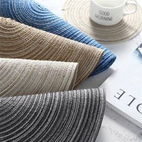 Placemat thread round table mat insulation pad coaster bowl