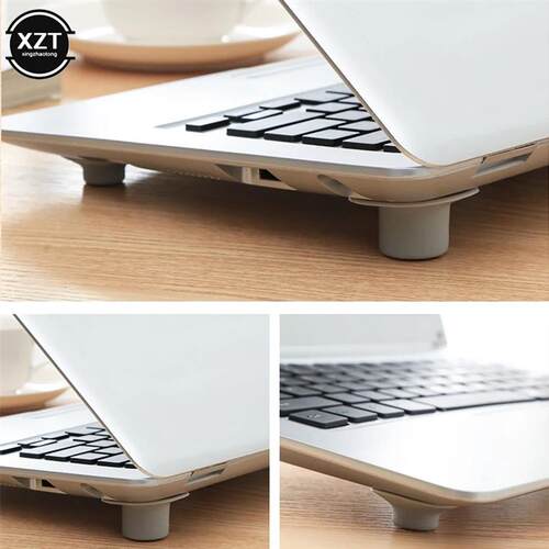 4pcs Laptop Cooling Feet Non-Slip Pad Cooler Standing Absorb
