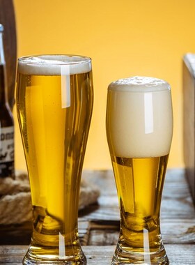 Large crystal edinger beer glass high-grade wheat cup large
