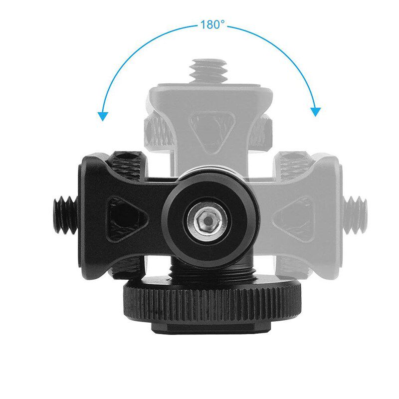 Monitor Mount Tilting Adjustablea Hot Cold Shoe Fill Light M - 实物图