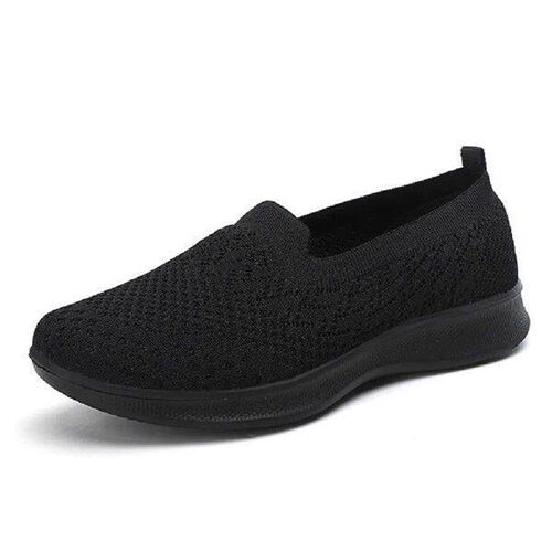 Women Knitted Loafers Casual Walking Shoes Breathable for