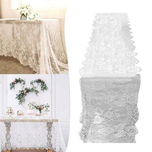 Table Vinyl Lined Lace Tablecloth Cloth Wedding Decorations