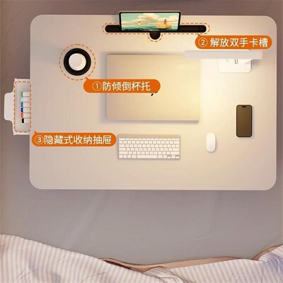 Foldable bed table Study desk laptop table Bay window table