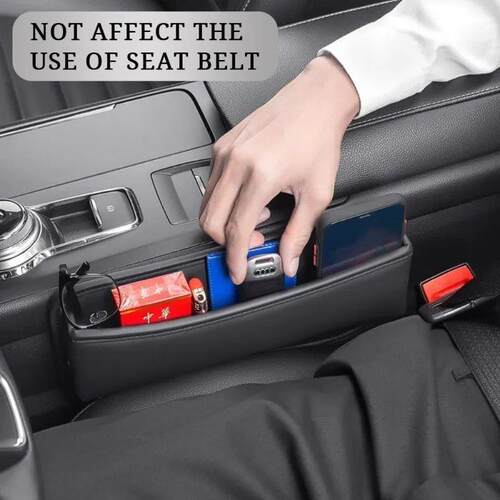 Leather Car Seat Gap Filler Organizer and Storages Automotiv