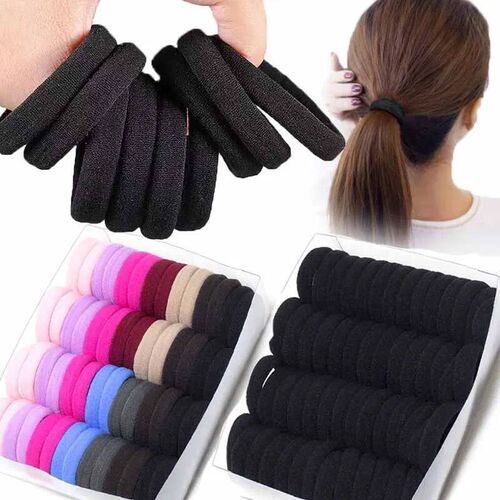 100/300PCS/Set Women Girls Colorful Nylon Elastic Hair Bands