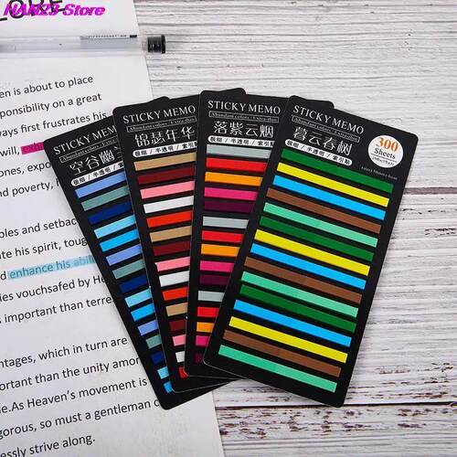 2023 Kawaii 300 Sheets Rainbow Color  Memo Pad Sticky Notes