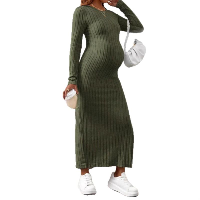 New Pregnant women spring dress long sleeved maternity dress图片