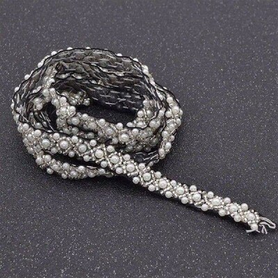 Craft Headpiece DIY Wedding Pearl Sewing Accessories Ribbon