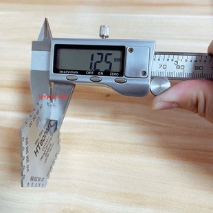 不锈钢六角湿膜梳湿膜测厚仪梳规油漆油墨涂料湿膜卡 3000um