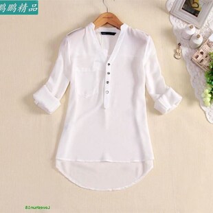 ladies shirts blouse for tops women work office shirt
