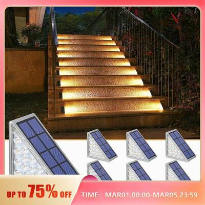 LED Step Lamp Stair Light Outdoor IP67 Waterproof Solar Ligh