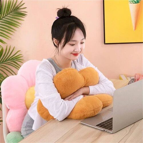 Winter Kawaii Colorful Flower Plush Pillow Soft Nap Office C
